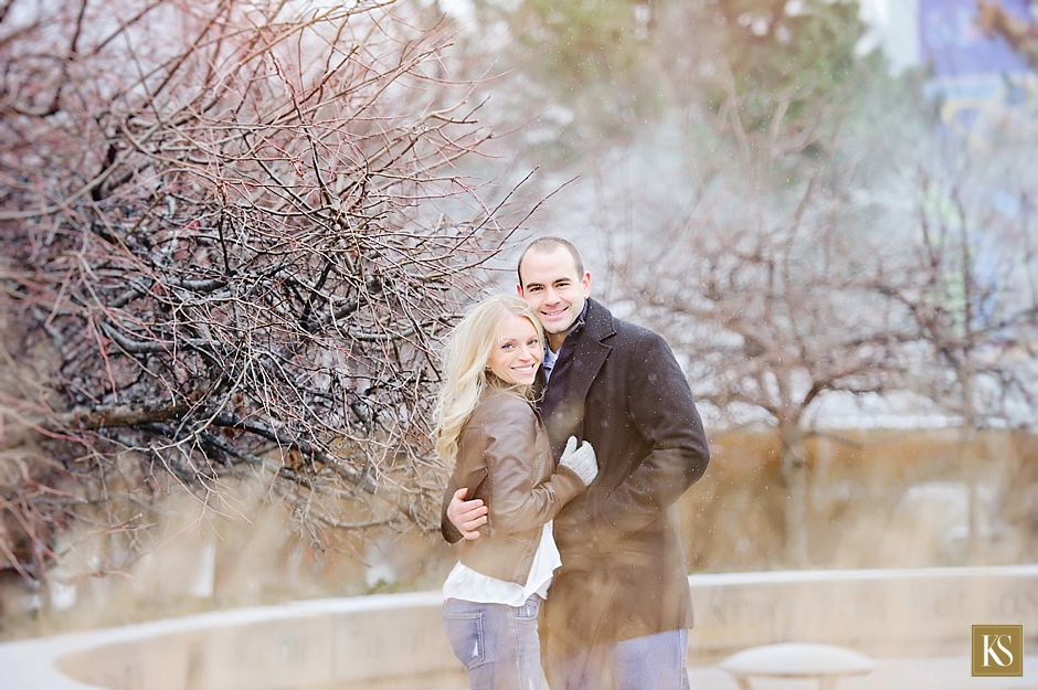 Winter Engagement Session in Detroit